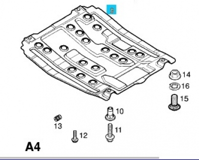 Scut motor Opel Corsa C metalic